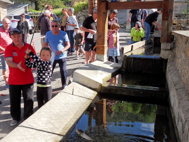 Pêche à la truite dans la fount