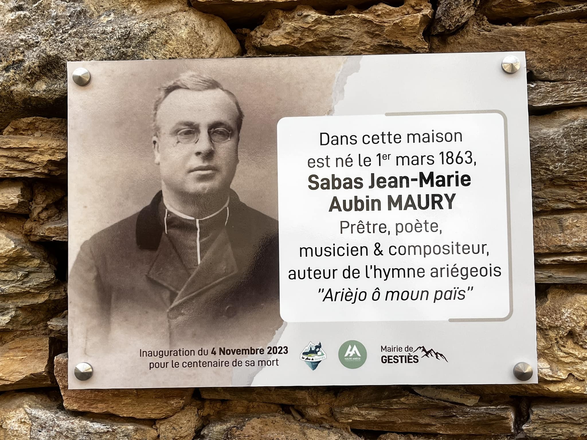 Hommage à Sabas Maury le 4 novembre 2023